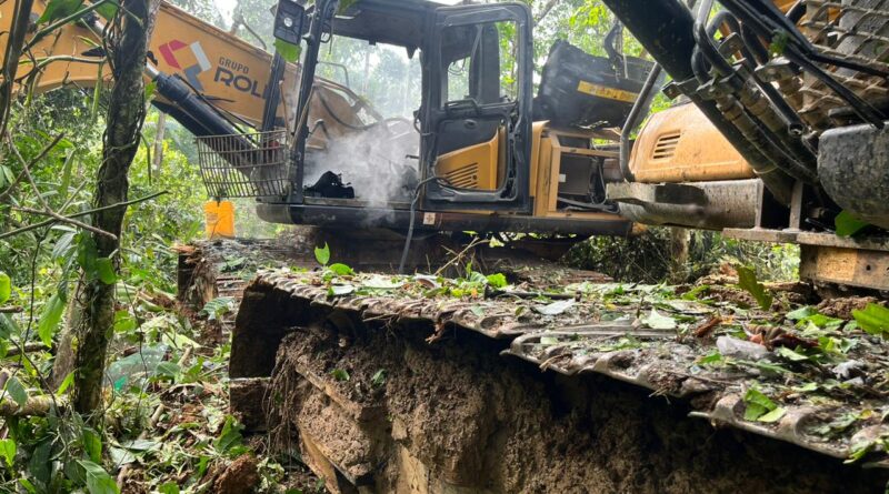 Orellana: Dos días de intervención militar en contra de la minería ilegal en Orellana y Napo realizo Fuerzas Armadas del Ecuador en coordinación con la ARSA