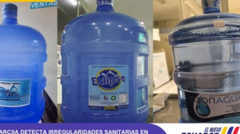 Arcsa alerta bacterias en bidones de agua comercializados en Ecuador