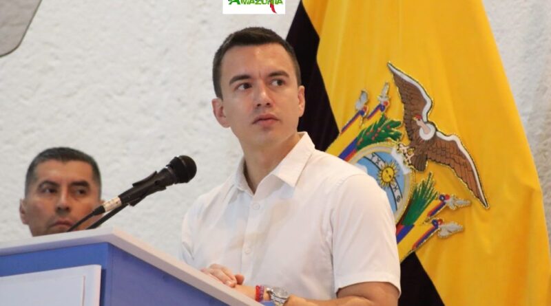 Napo: Presidente Noboa visitara Tena este miércoles 17 septiembre