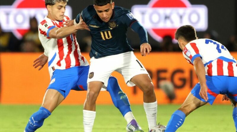 Ecuador sumo su primer punto de visita ante Paraguay en toda la historia mundialista