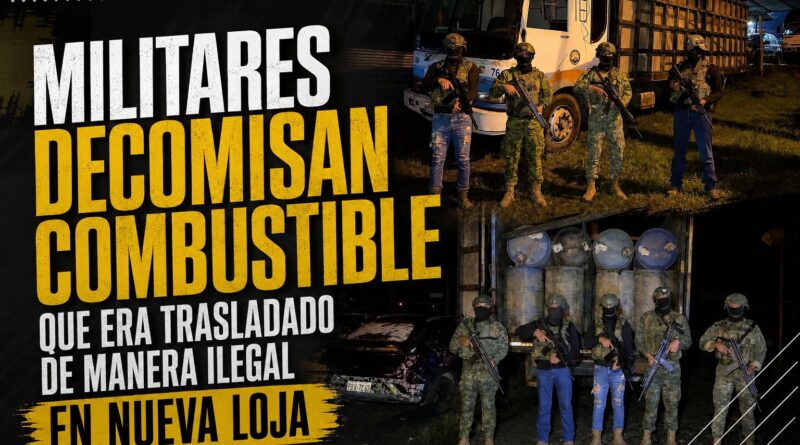Sucumbíos: Decomisan  transporte ilegal de combustible en Aguarico