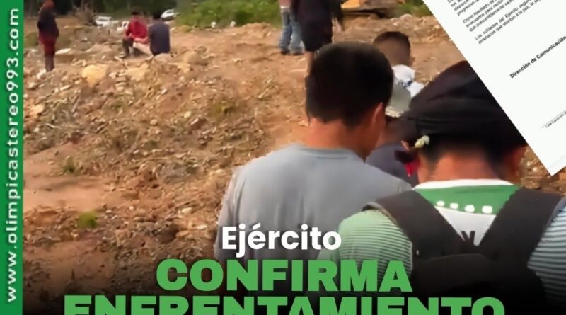 Sucumbios: Ejercito confirmo enfrentamiento en operativo contra minería ilegal en Cascales