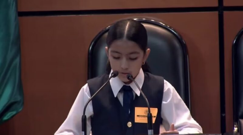 «En Sinaloa, la violencia se ha convertido en un monstruo»; el mensaje de una niña que desde San Lázaro clama por la paz
