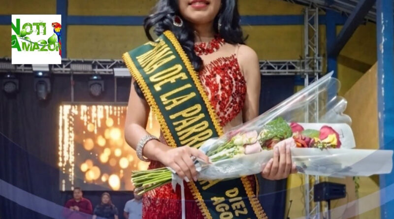 Pastaza: la parroquia Diez de Agosto eligió a su nueva reina por su aniversario