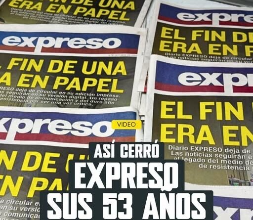 Ecuador: Diario expreso cerro su edición impresa tras 53 años